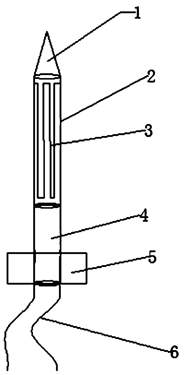 Electric cigarette needle heater and preparation method thereof