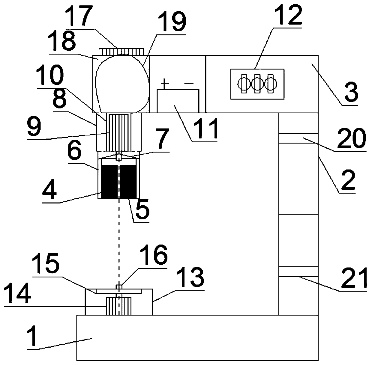 All-around rust-removal dust-removal device for bolt and using method