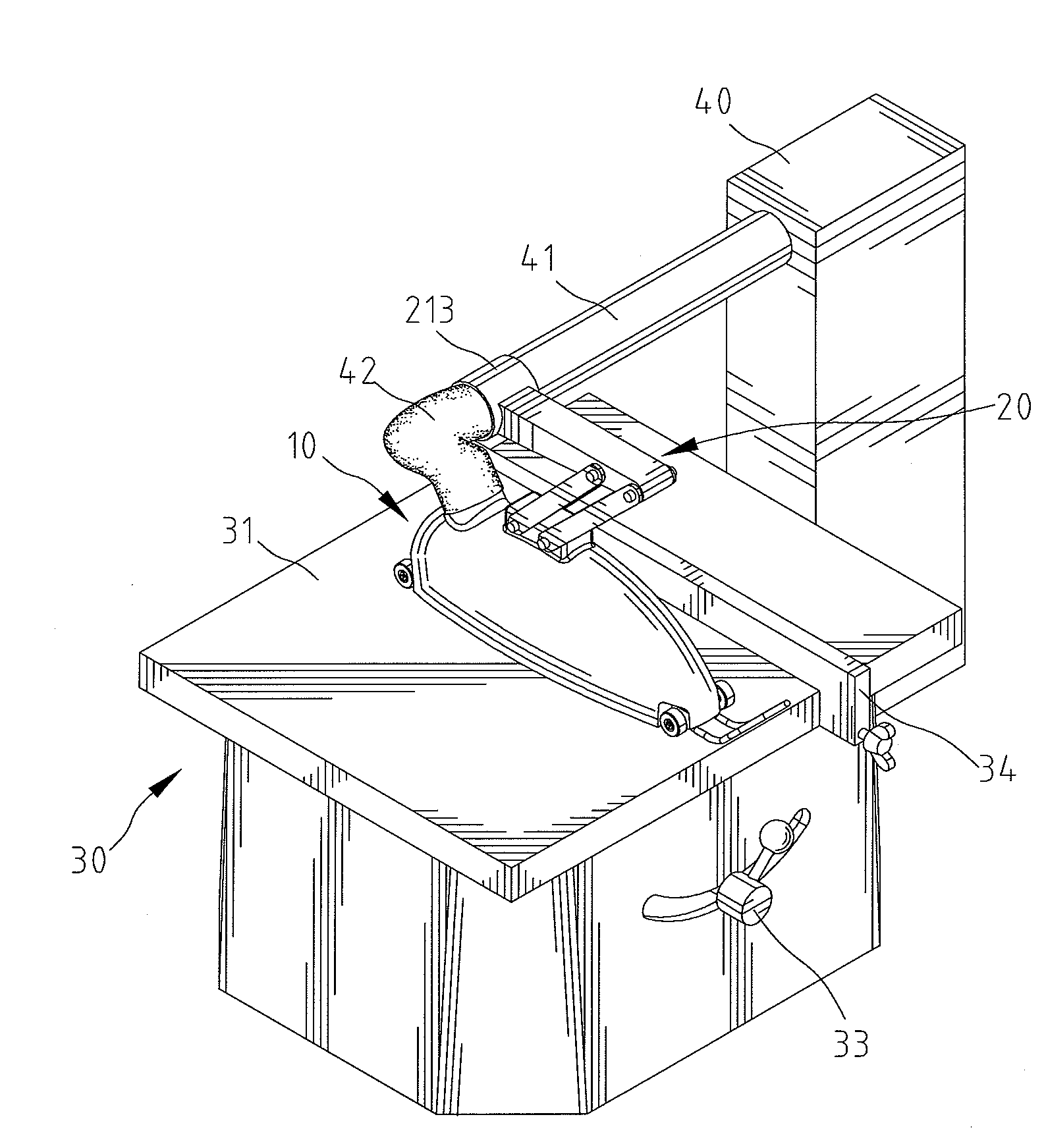 Dust Control Hood Assembly for a Cutting Machine