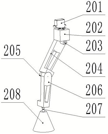 A high-rise exterior wall painting device