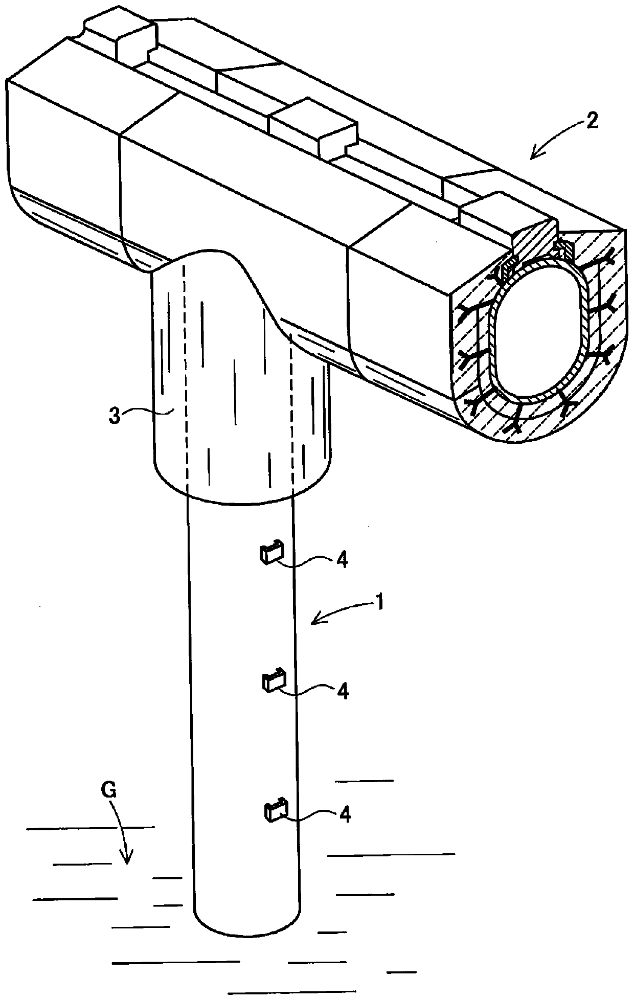 Construction method of slideway pipe and its thermal insulation protection component