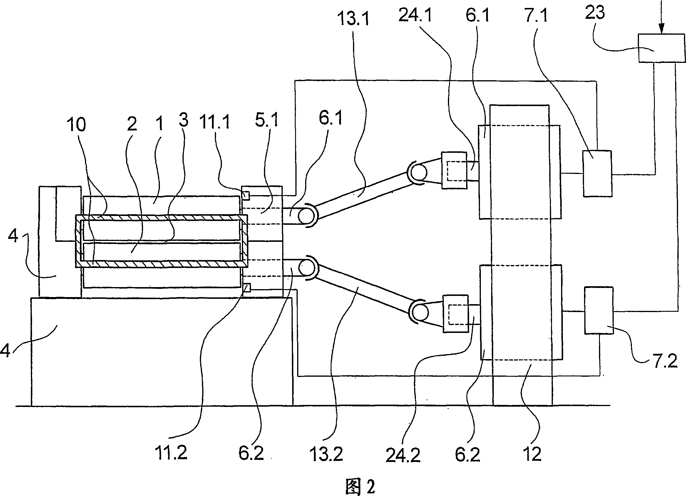 Device for upsetting and crimping