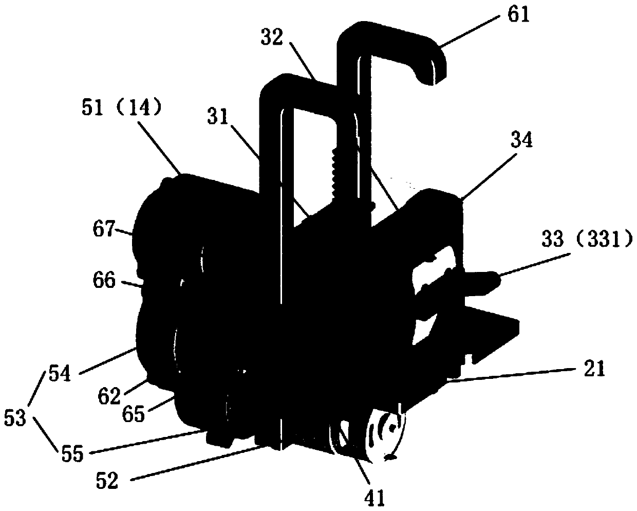 A kind of high-voltage electrified intelligent power connection device and power connection method thereof