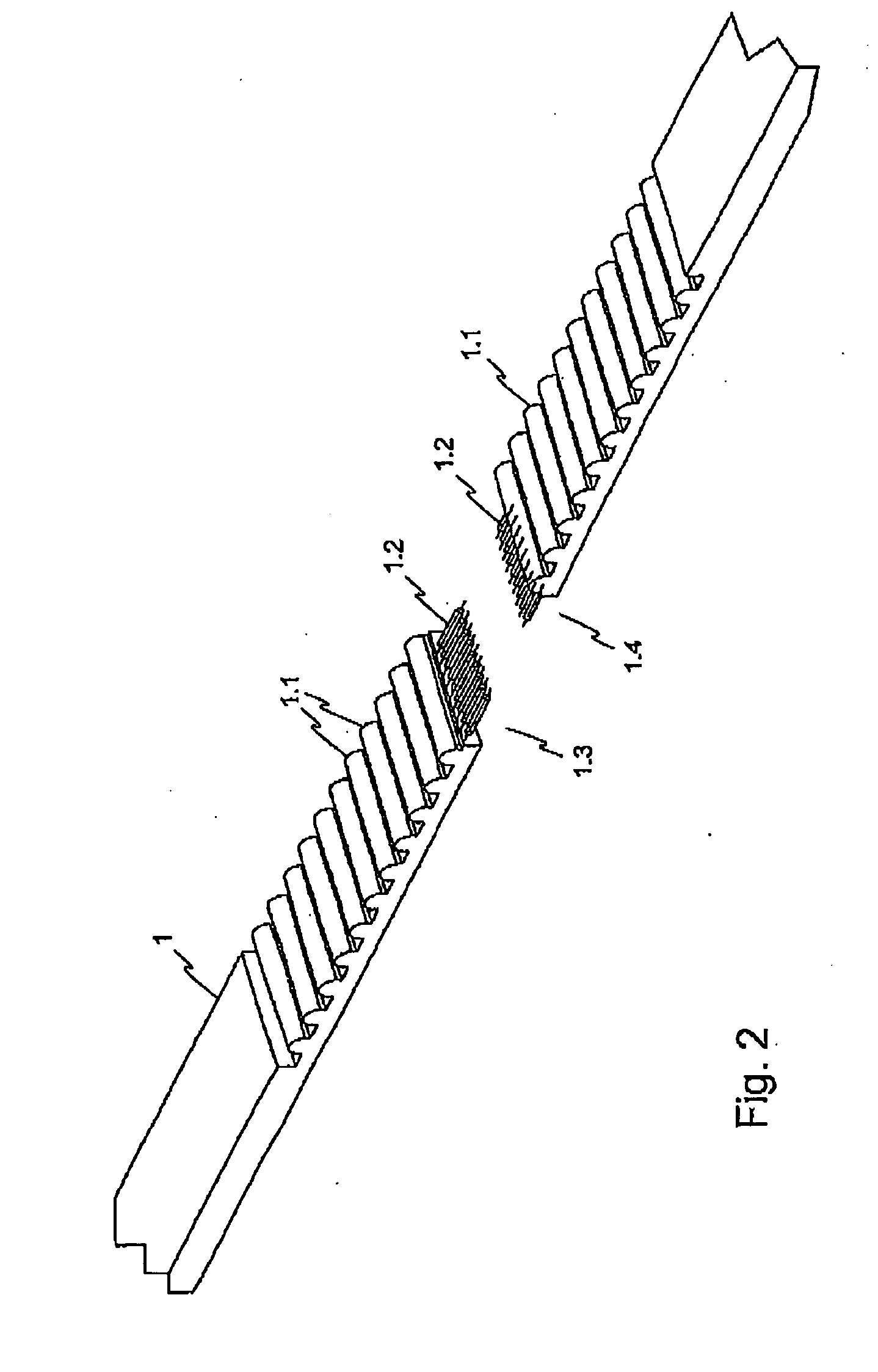Device for the linear movement of a carriage