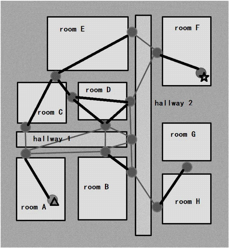 Multi-strategy route planning method of mobile robot based on semantic map