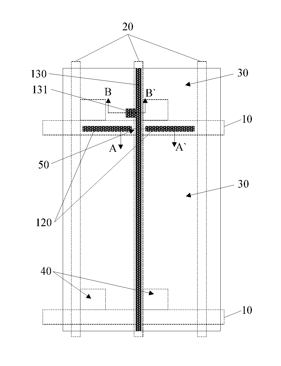 Touch display panel structure, method for forming the same, and touch display device