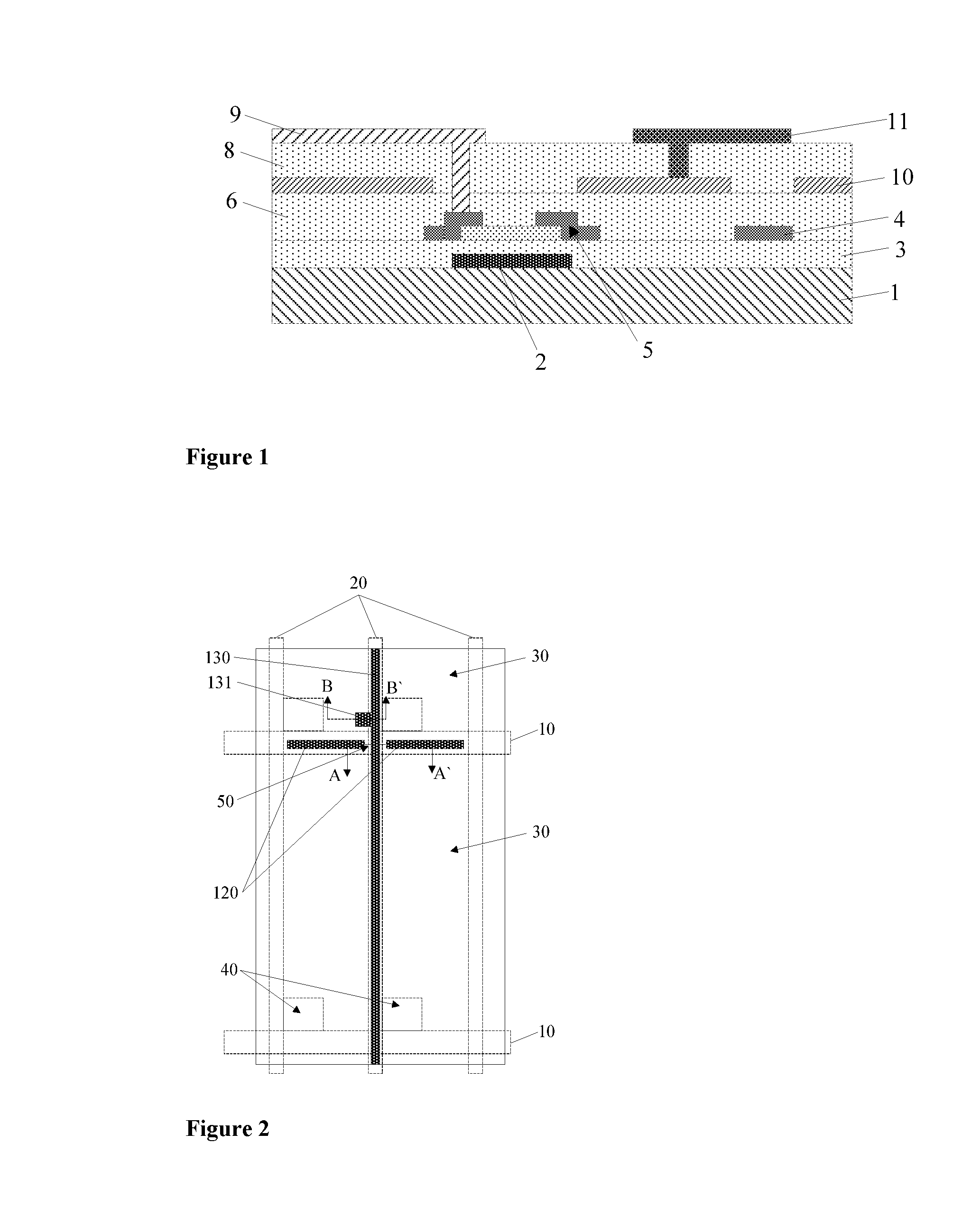 Touch display panel structure, method for forming the same, and touch display device