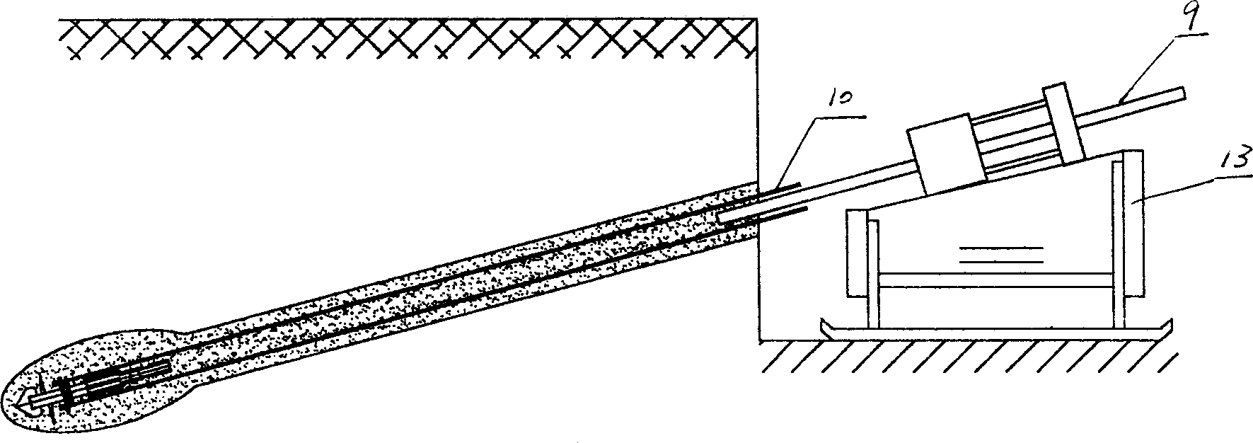 Anchor rod construction method for soil body and anchor rod assembly used thereof