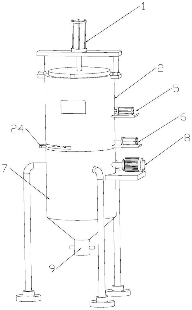 An extraction equipment for extracting starch from potatoes