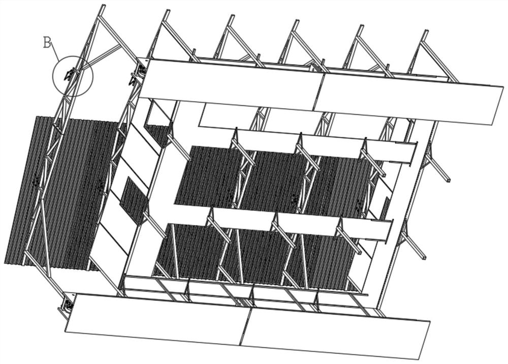 An agricultural recyclable greenhouse