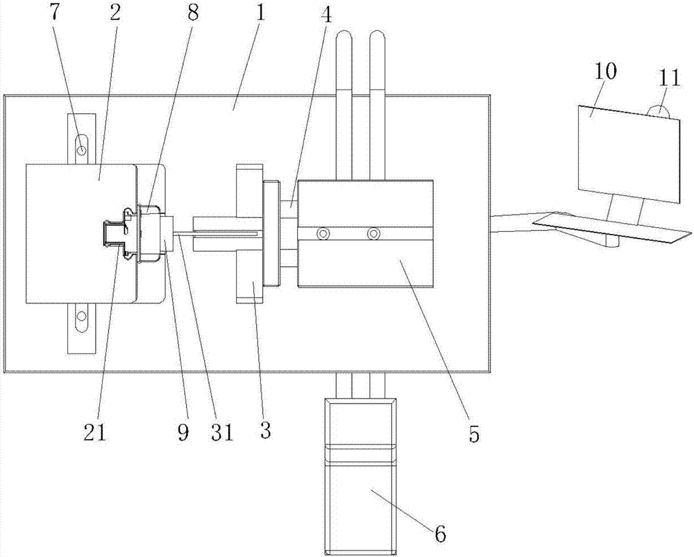 Durable assembling device for assembling car lamp base sealing ring