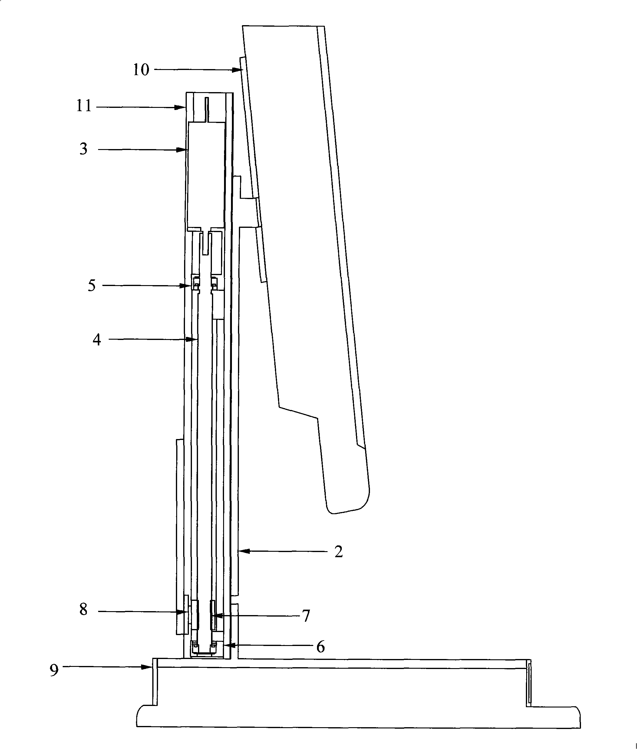 Support bracket of display device