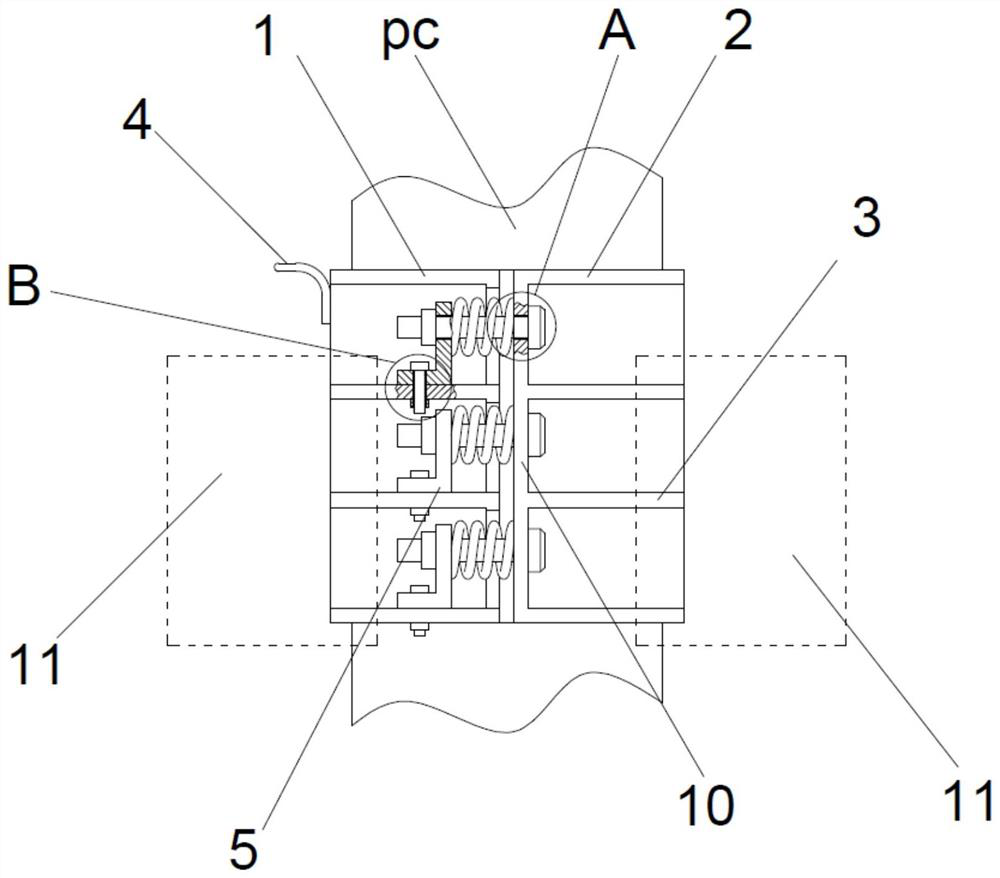 Convenient-to-disassemble hoop of pier stud for bent cap molding