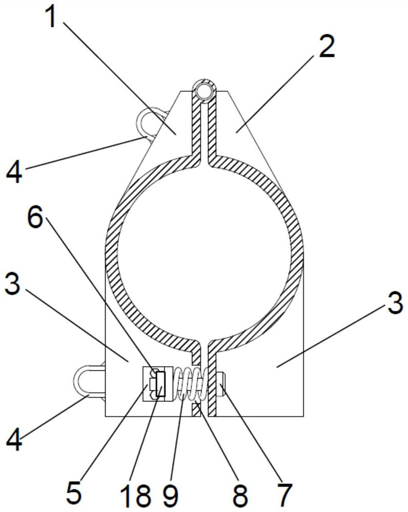 Convenient-to-disassemble hoop of pier stud for bent cap molding