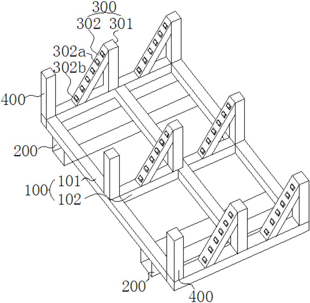 PVC board containing bracket