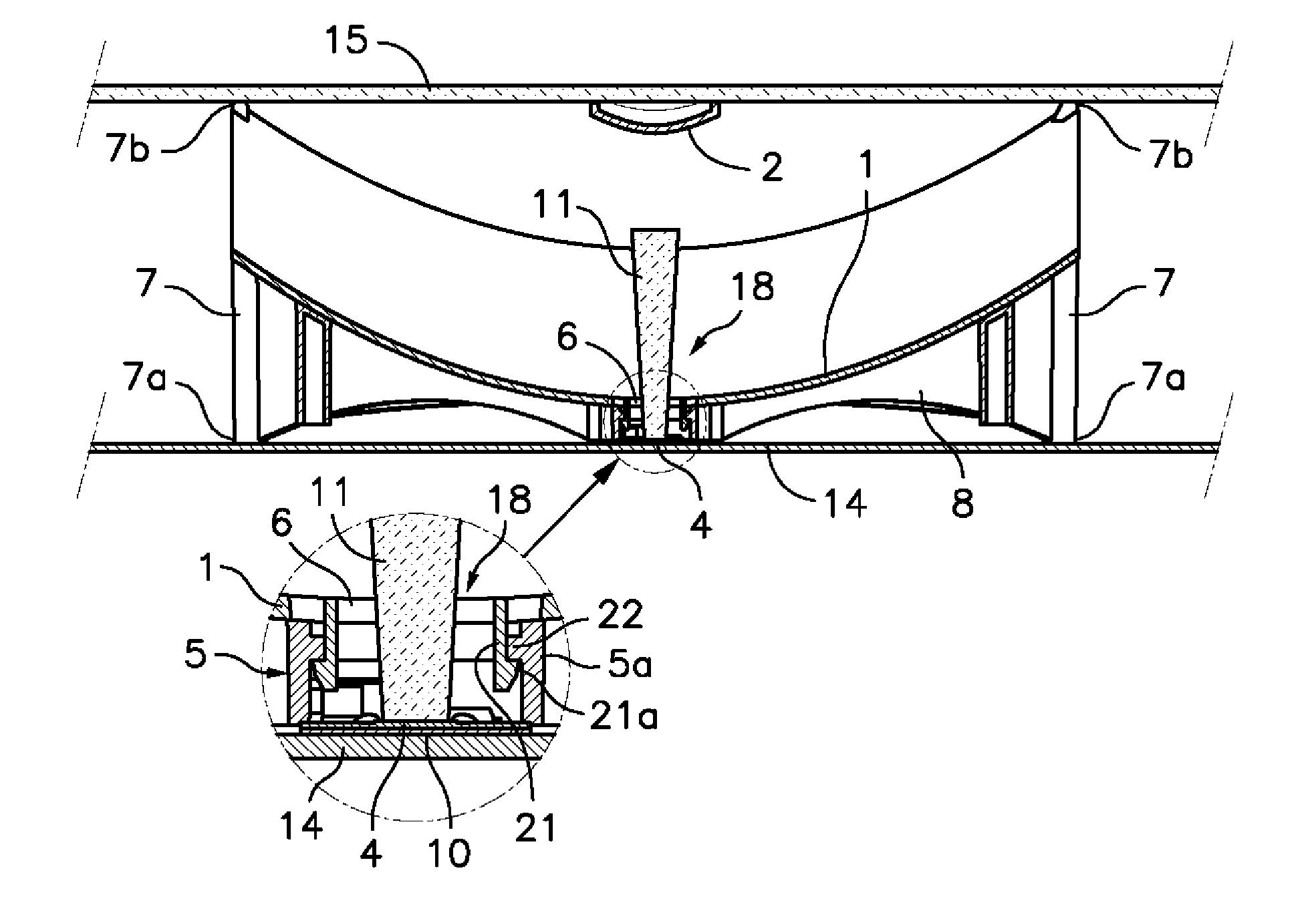 Solar-energy collector/concentrator with cassegrain-type optics