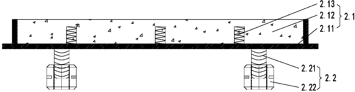 Simply-supported slab bridge jack-up method and height-adjustable combined cushion structure applied therein