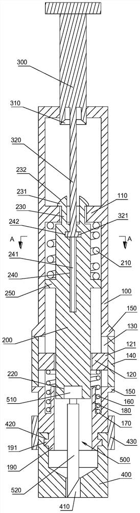 Bone puncture needle launching device