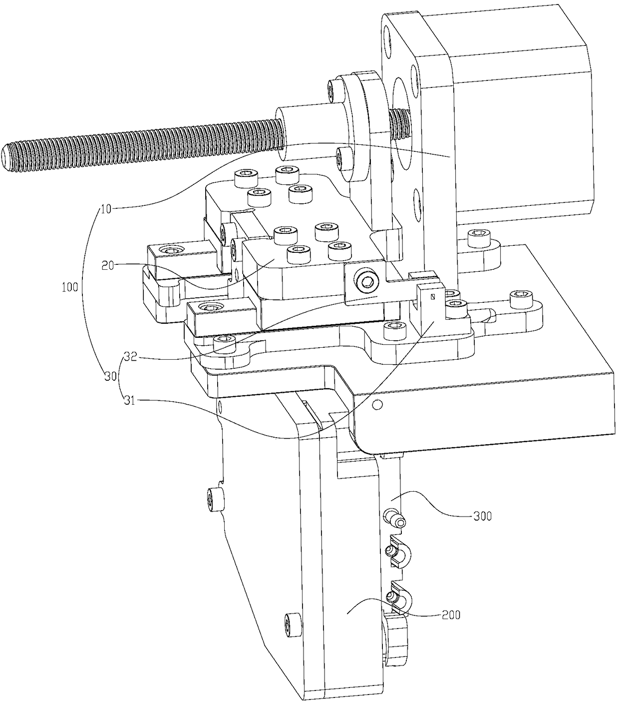 High-precision positioning prepressing mechanism and blood Qi analyzing instrument