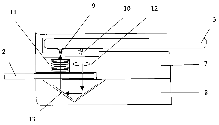 Lung cancer tumor marker detection device and method based on micro-fluidic chip and mobile phone