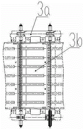 A chain belt tray device