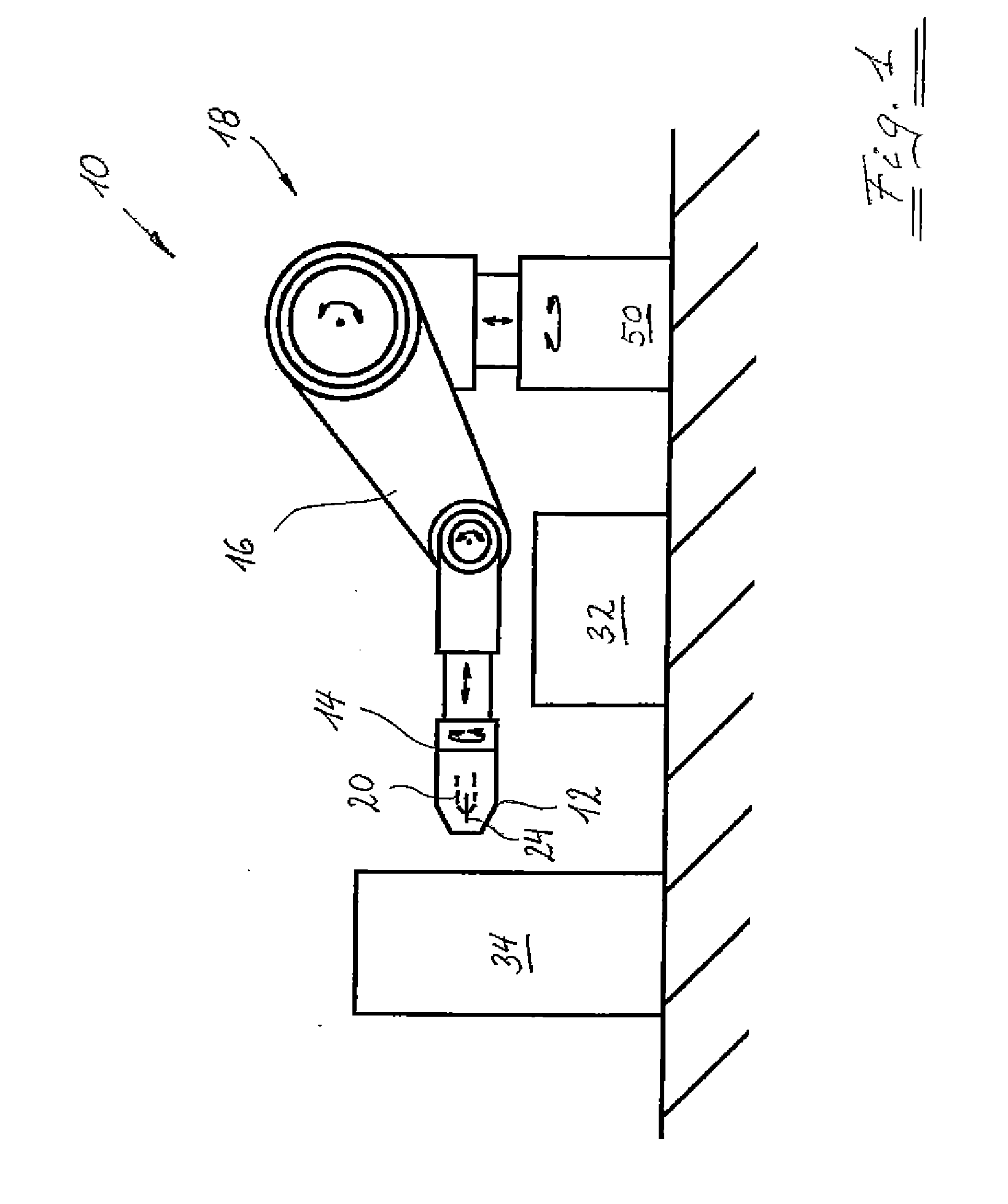 Method, apparatus and use of a water-based dispersion for automated servicing of a welding torch head