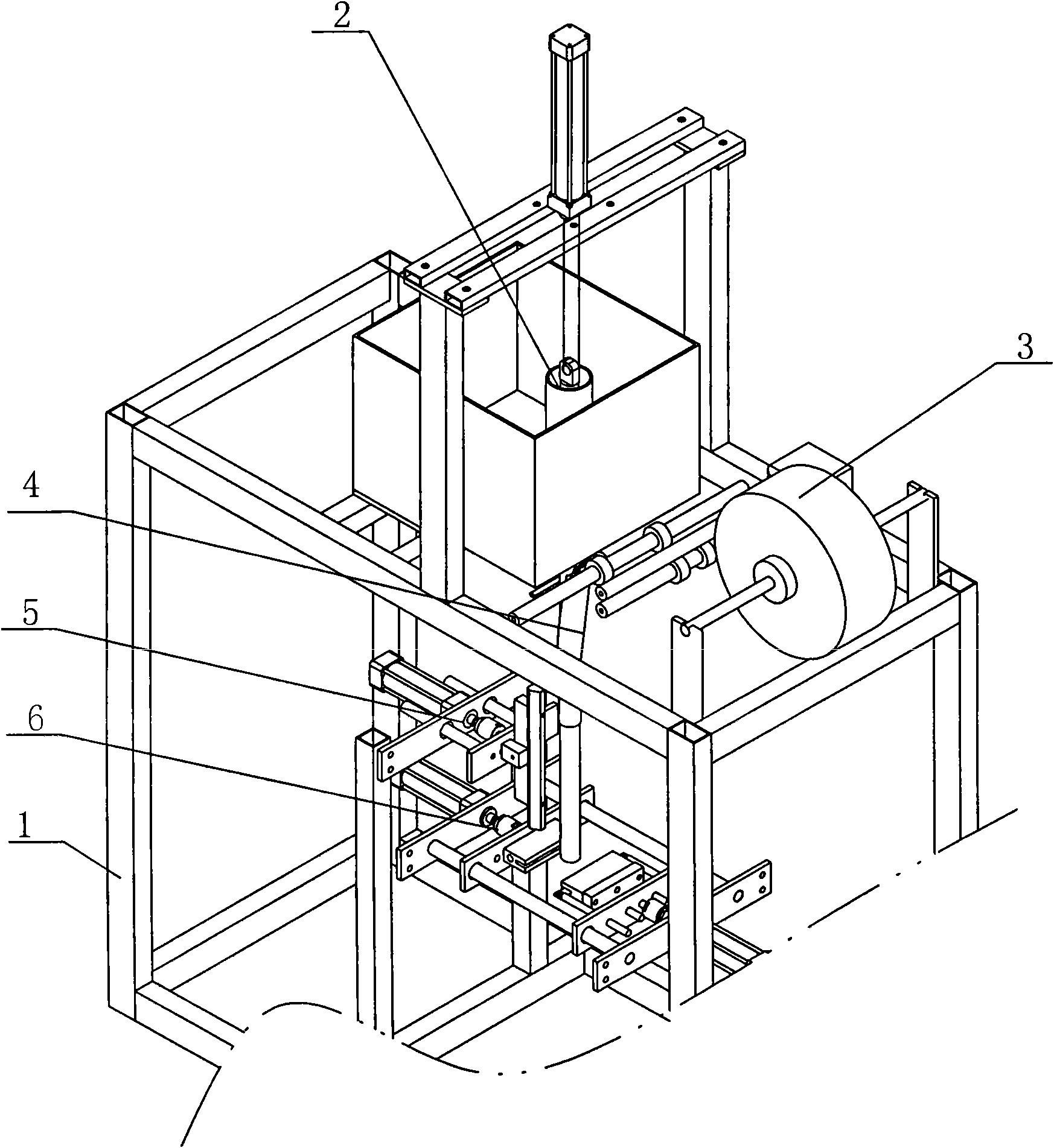 Automatic packaging machine for emulsion explosive cartridge