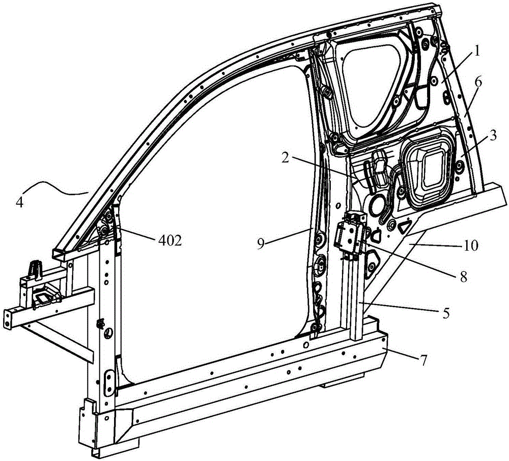 Automobile body side wall rear structure