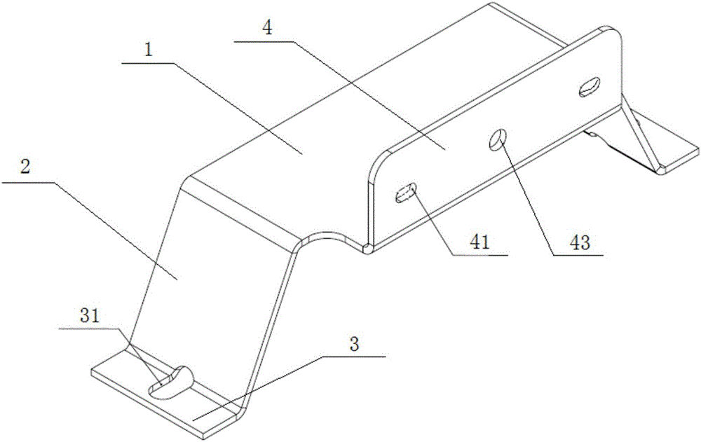 Upper machine frame supporting plate assembly