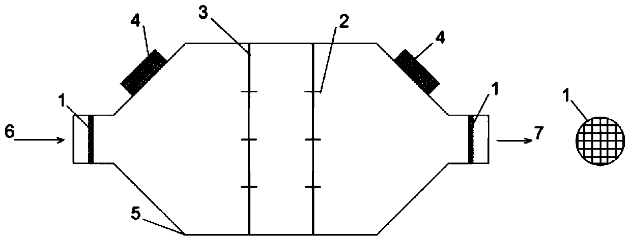 device-and-method-for-denitrifying-flue-gas-through-microwave-induced