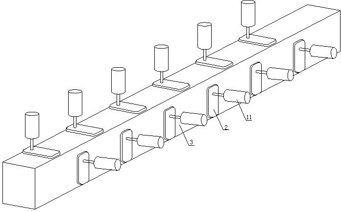 Multi-stand two-roll reducing unit