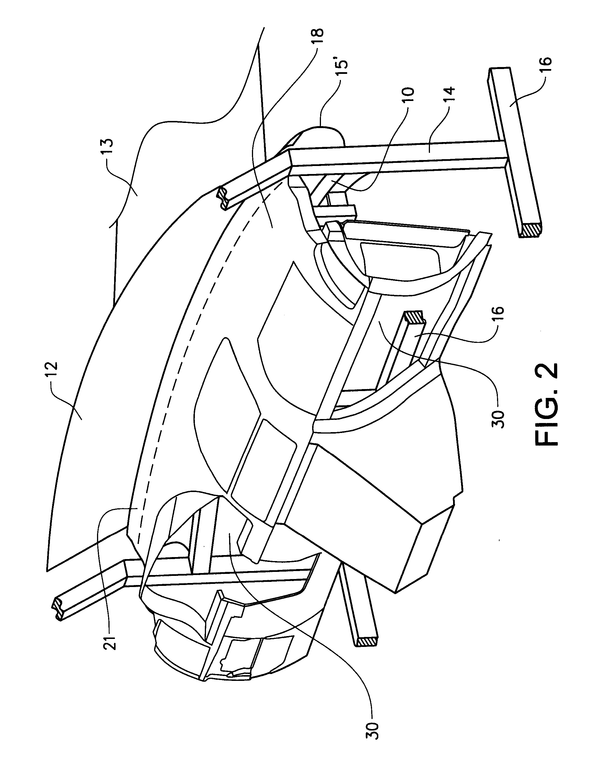 Vehicle front interior structure