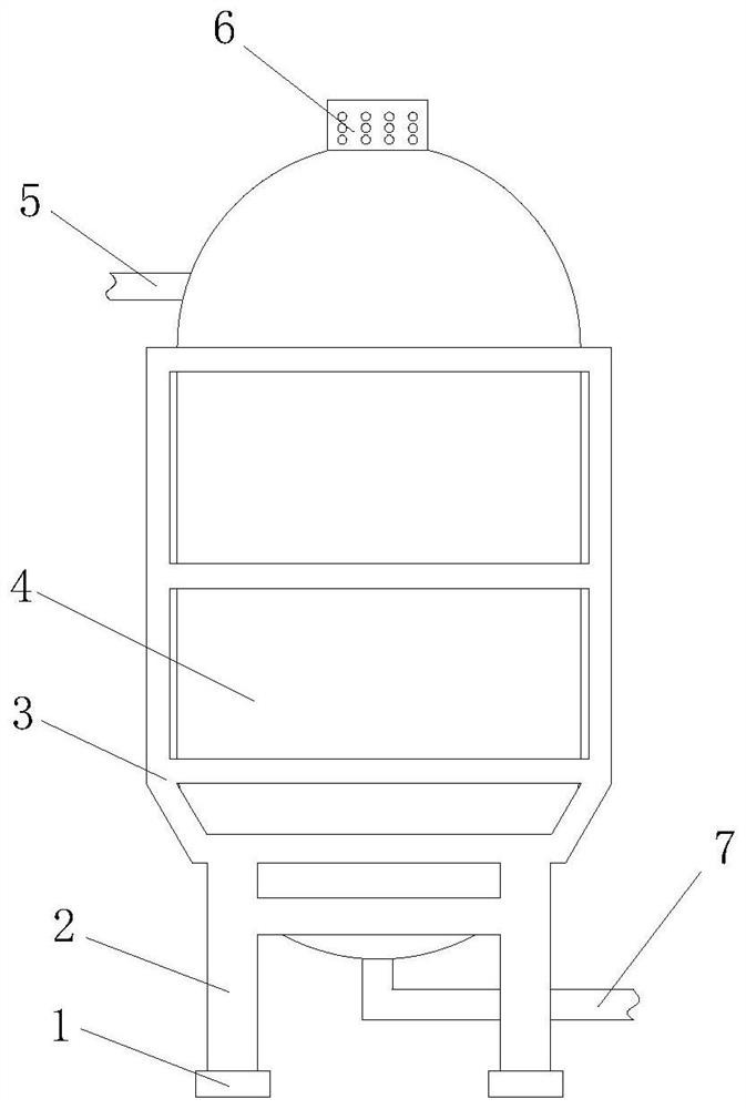 Storage tank for liquid whitening agent