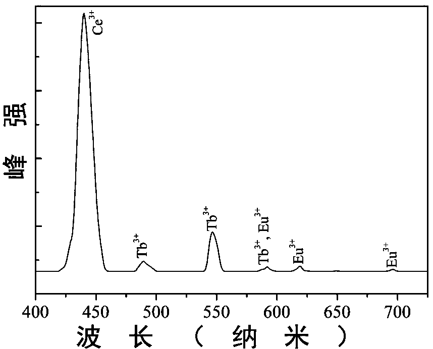 Tunable luminous rare-earth ion doped Mg2Al4Si5O18 fluorescence material and preparation method thereof