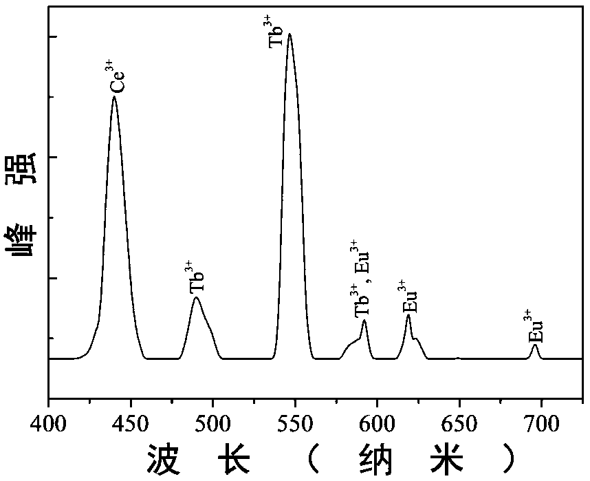 Tunable luminous rare-earth ion doped Mg2Al4Si5O18 fluorescence material and preparation method thereof