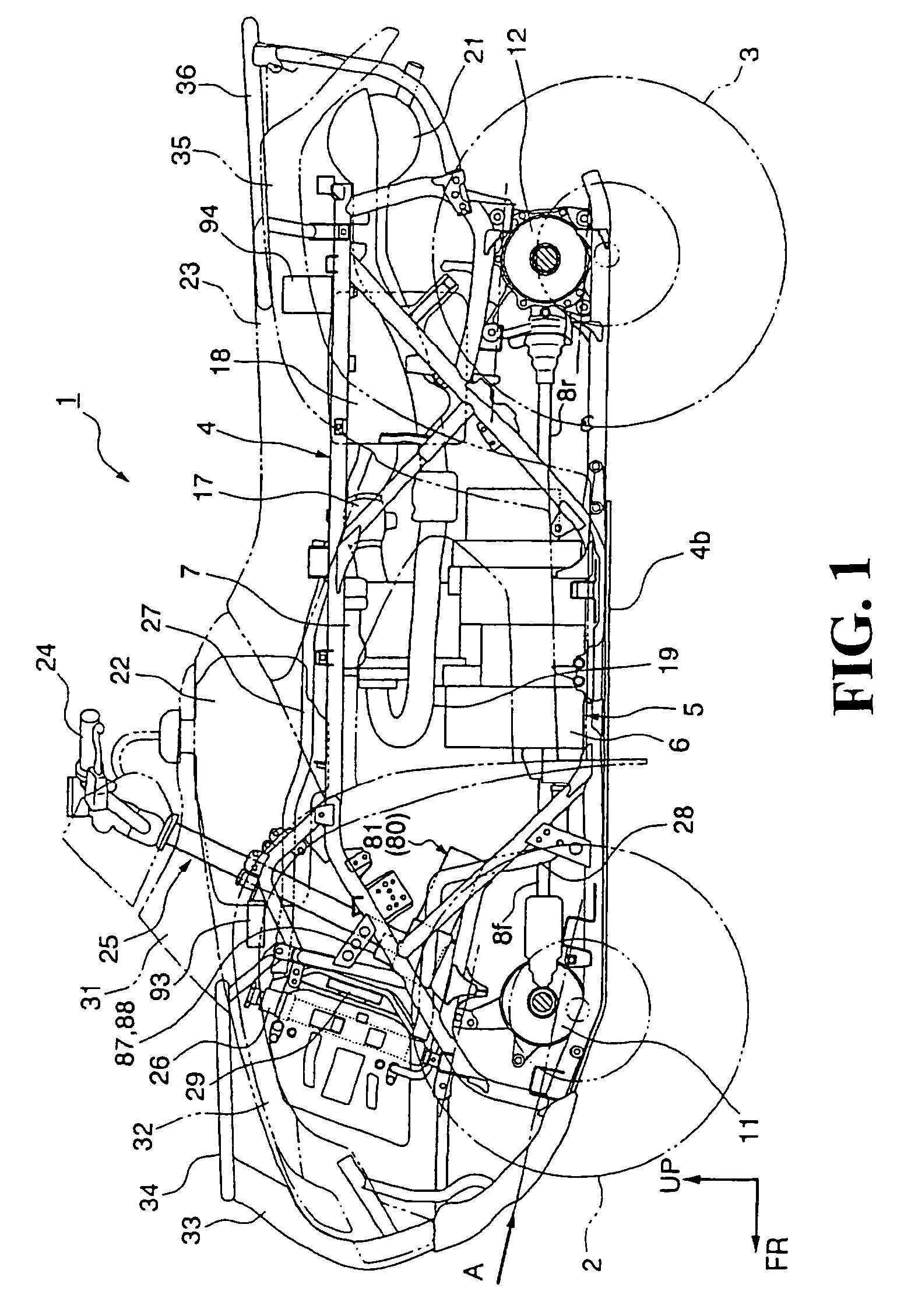 Power steering system for all-terrain buggy vehicle