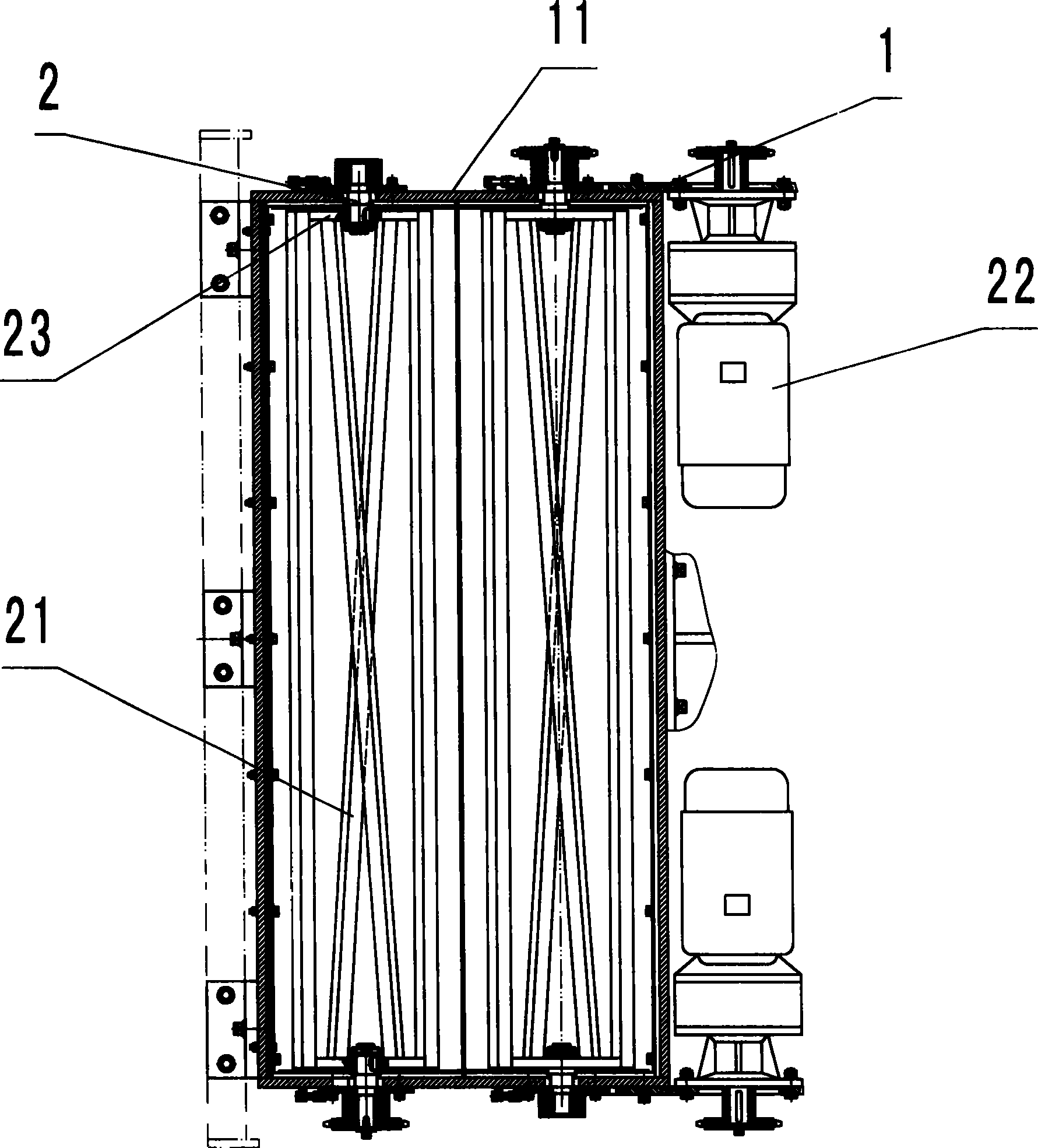 Brick-making machine cloth mechanism with material stirring mechanism