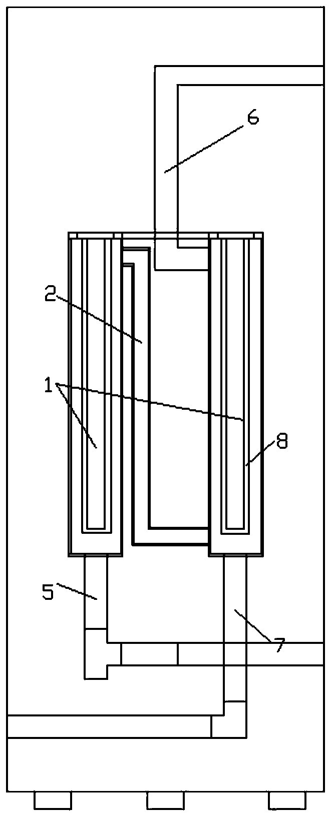 Continuous heating apparatus and heater including same