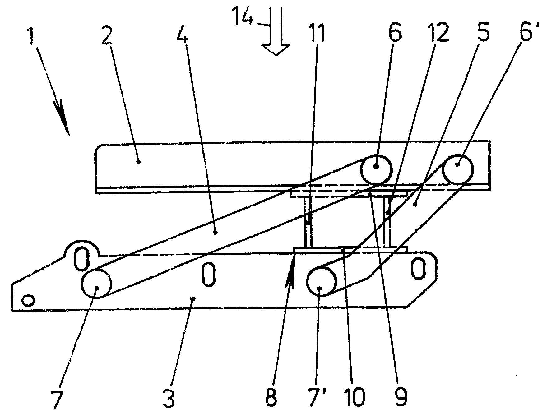 Vehicle body comprising elastically mounted bonnet