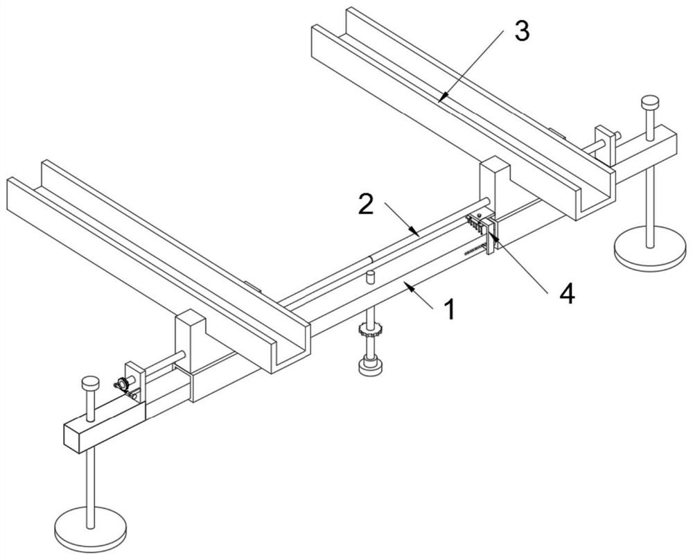 Steel rail supporting frame for urban rail transit integral building construction