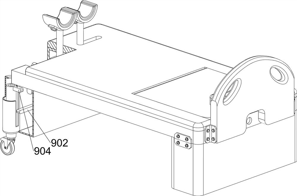 Height-adjustable midwifery bed for obstetrical department