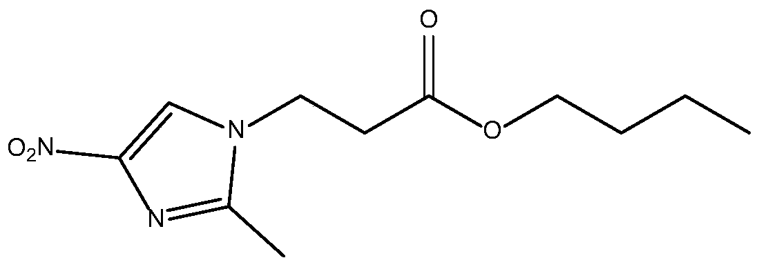 On-line nitroimidazole derivative synthesis method by adopting enzymatic means