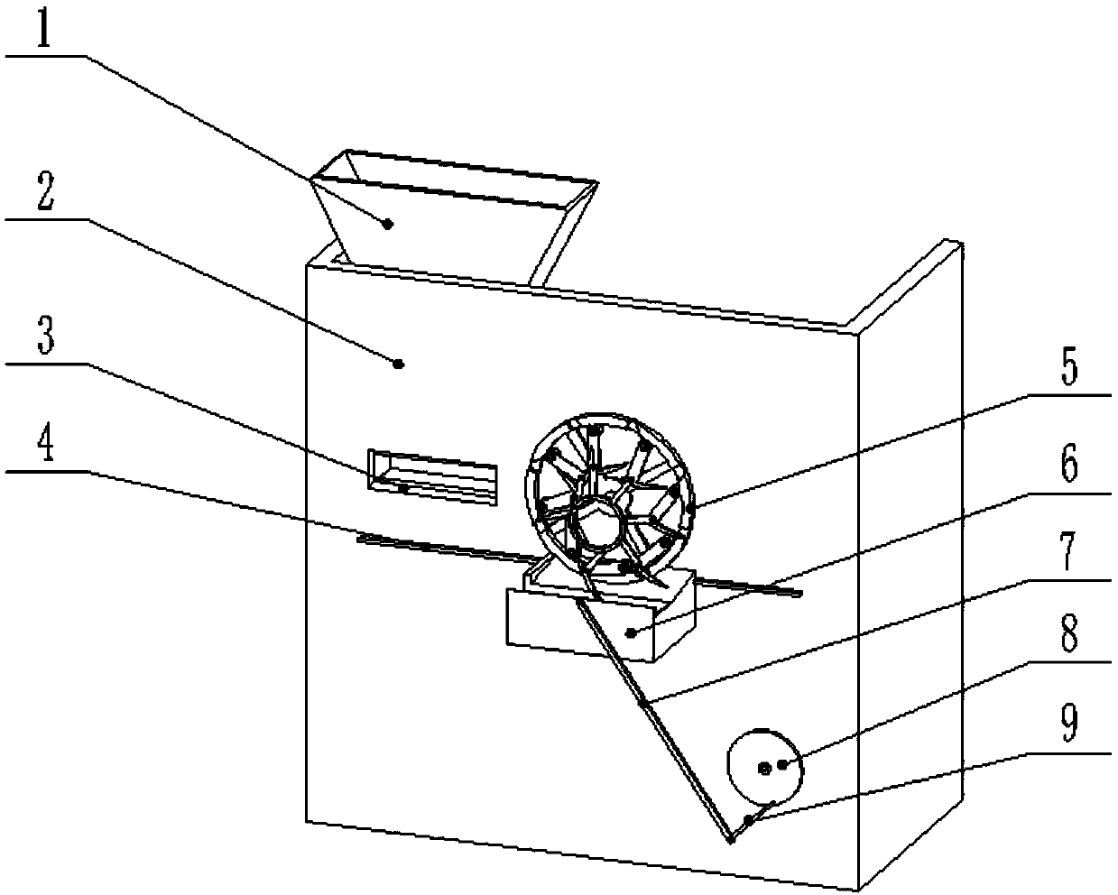 A kind of plastic bottle trademark cutting device