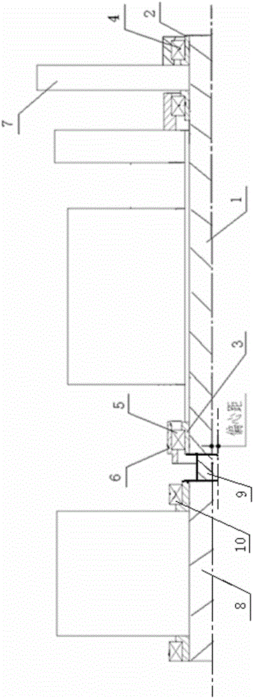 A method for preventing aeroengine low-pressure turbine shaft front fulcrum bearing wear