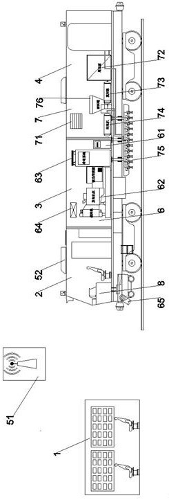 Intelligent control system and method for unmanned water jet rail grinding wagon