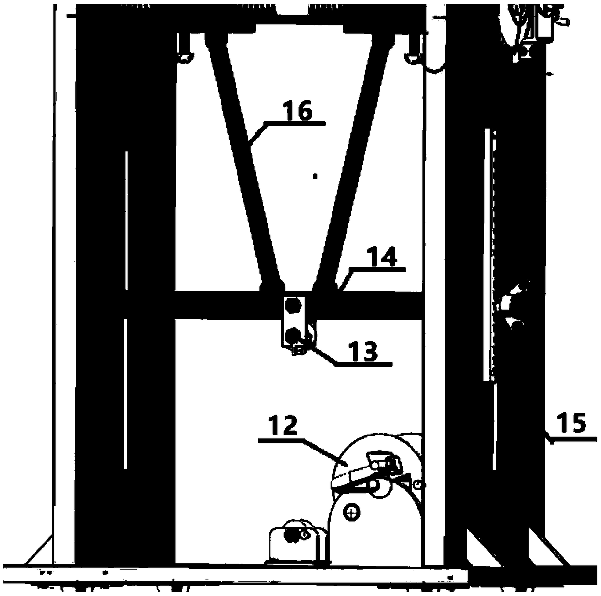 Stacking device of proton exchange membrane fuel cell