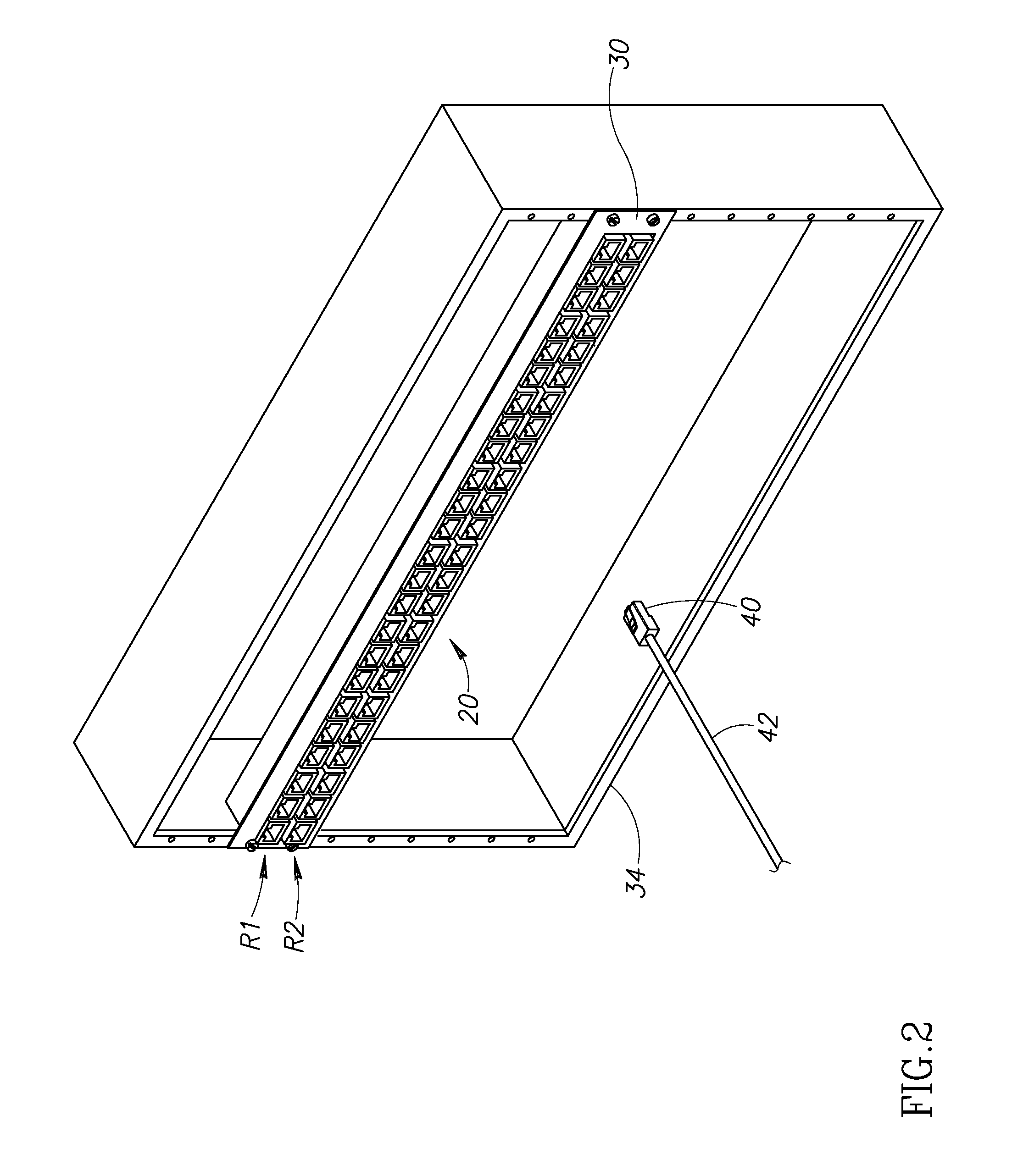 High density high speed data communications connector