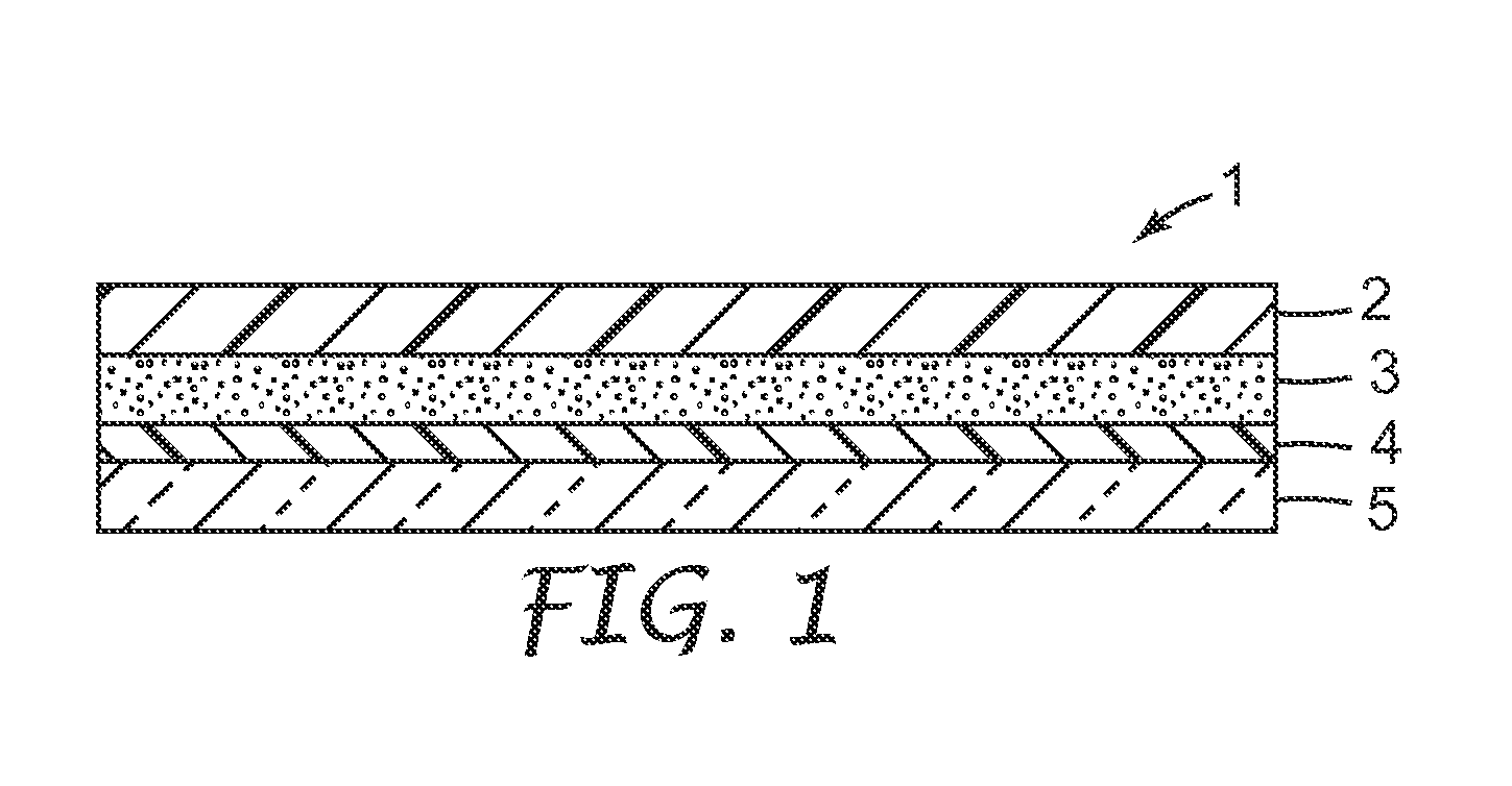 Layered body and method for manufacturing thin substrate using the layered body