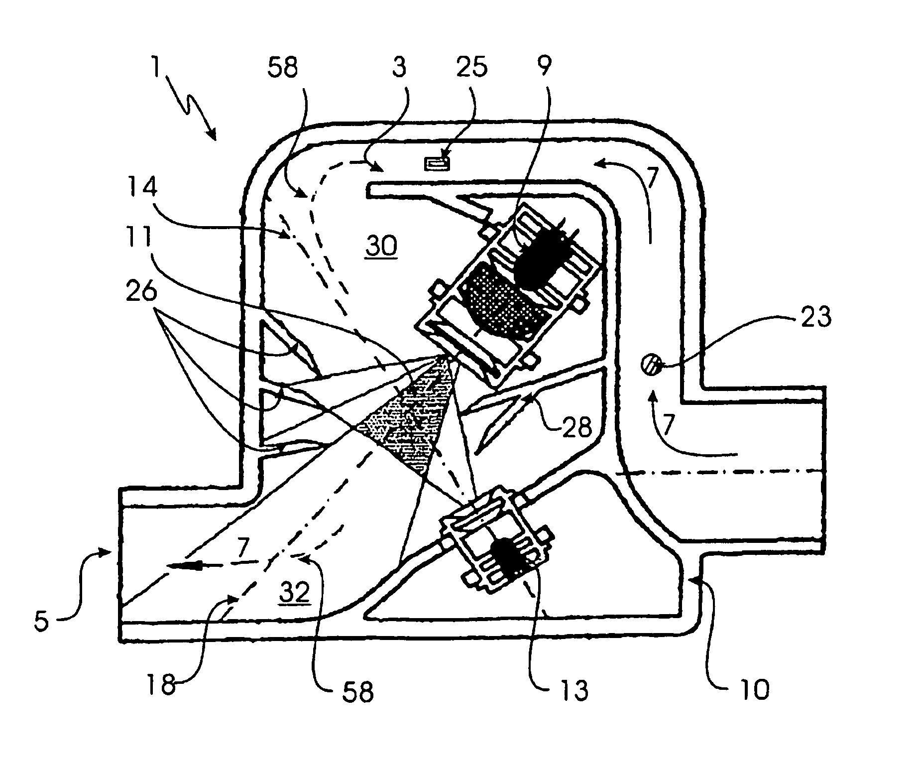 Method for evaluation of a scattered light signal and scattered light detector used for carrying out said method