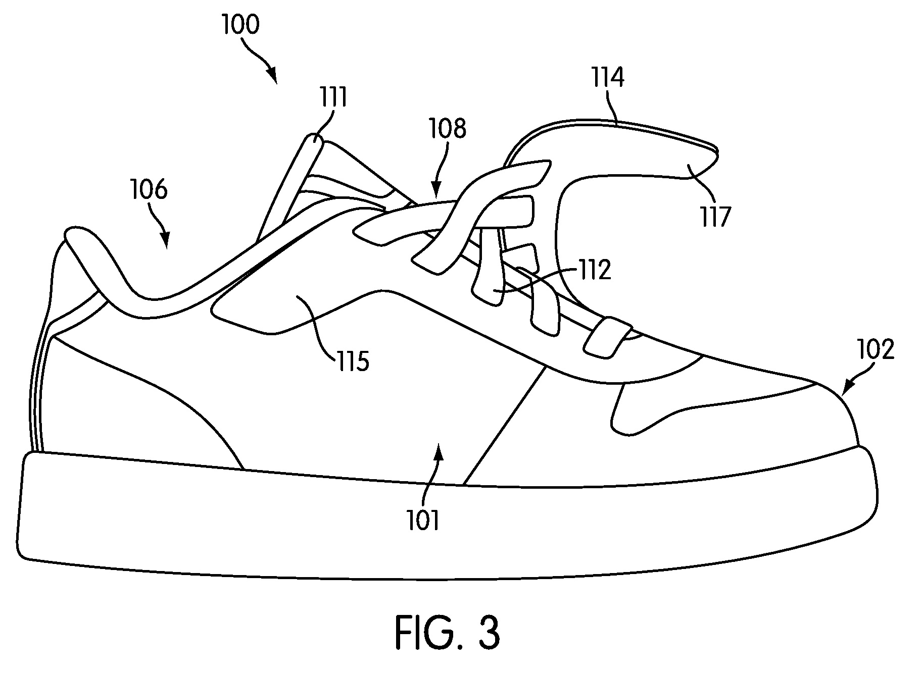 Article of footwear having removable eyelet portion